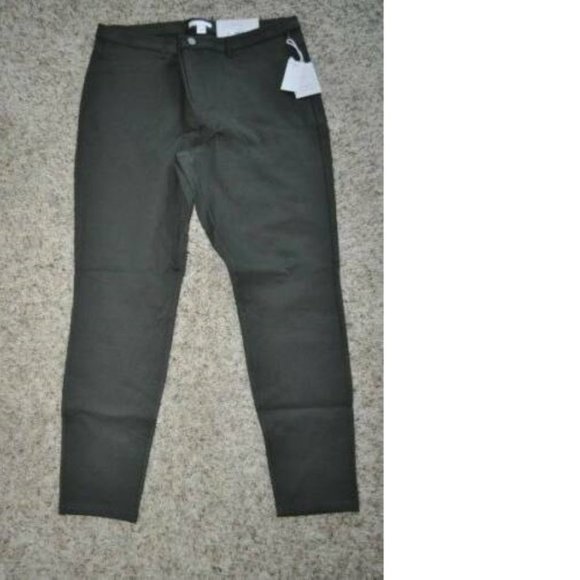 Womens Leggings Pants 18 Peat Curve Hugging Elastic Waist Ankle Lauren Conrad - Picture 2 of 5